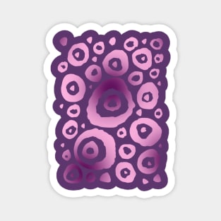 Purple Circle Pattern Magnet