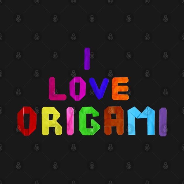 I love origami paper letters by theorigamiuniverse