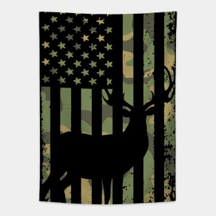 Camo Deer Hunting Flag Tapestry