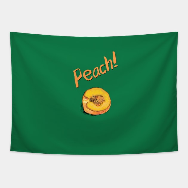 Peach! Tapestry by KColeman