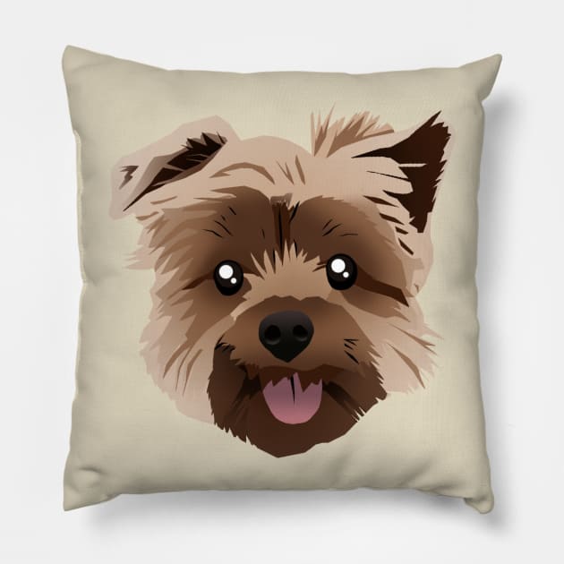 Terrier is my spirit dog Pillow by k4k7uz