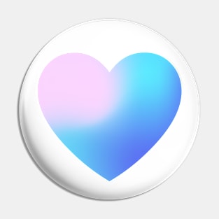 Cotton Candy Gradient Heart Design Pin