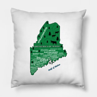 Breweries of Maine Pillow