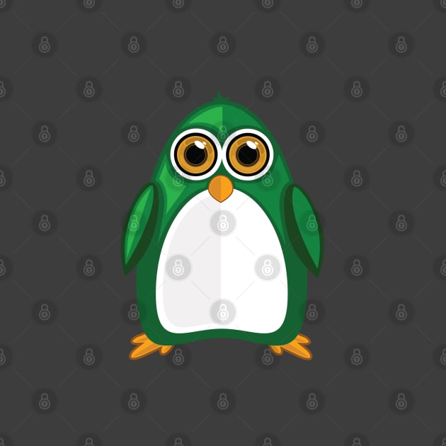 Green Penguin by adamzworld