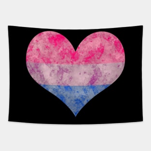 Bi Pride Heart - Watercolor Tapestry