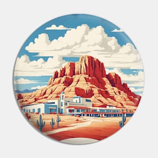 Albuquerque New Mexico United States of America Tourism Vintage Poster Pin