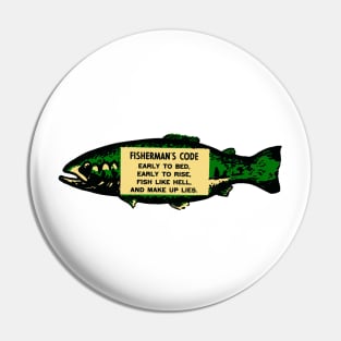 Fisherman's Code Pin