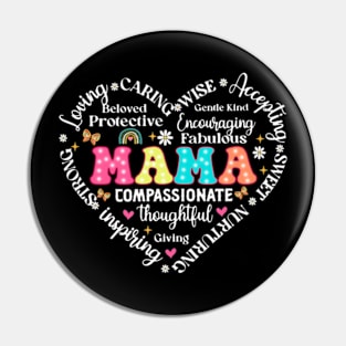 Retro Mama Grandma Auntie, Nana, Blessed Mom, Mom Life, Mother's Day Pin