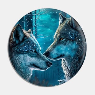 Wolfdog Love Pin