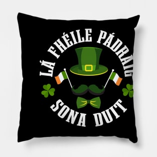 Lá Fhéile Pádraig Sona Duit Léine T-ST Patrick's Day Tees Pillow