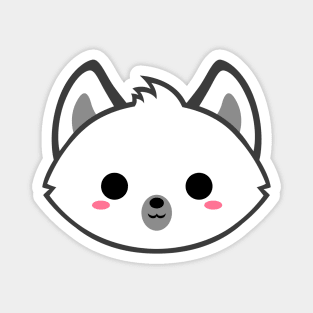 Cute Arctic Wolf Magnet