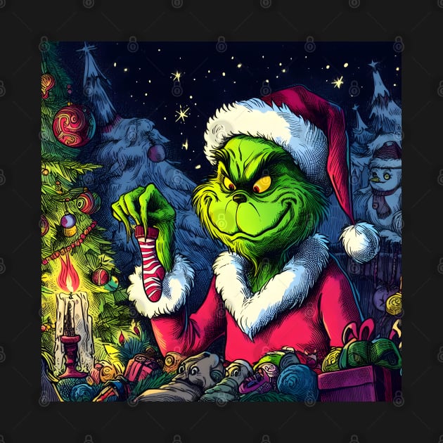 Whimsical Holidays: Grinch-Inspired Artwork and Festive Delights by insaneLEDP