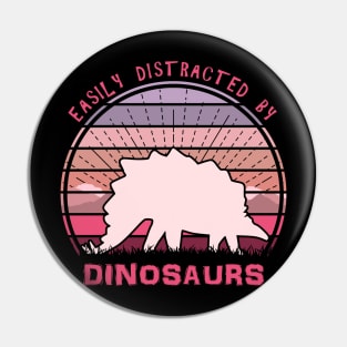 Easily Distracted By Stegosaurus Dinosaurs Pin