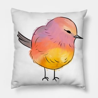 Rainbow Bird Pillow