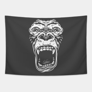 Gorilla Face Tapestry