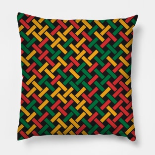 Weave Pattern (Rasta Colours) Pillow