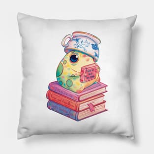 Tea Snob Frog Pillow