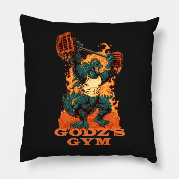 Godz's Gym Pillow by FlylandDesigns