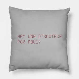 Discoteca, burgundy Pillow