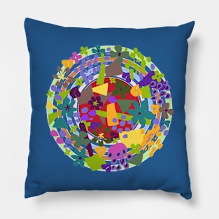 Flowers and shapes Pillow