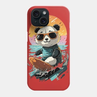 Panda Surf Phone Case