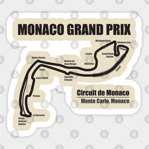 Monaco Grand Prix Ls Monaco Aufkleber Teepublic De