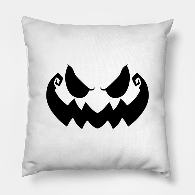 Jack-o-Lantern Pillow by Anrego