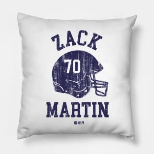 Zack Martin Dallas Helmet Font Pillow