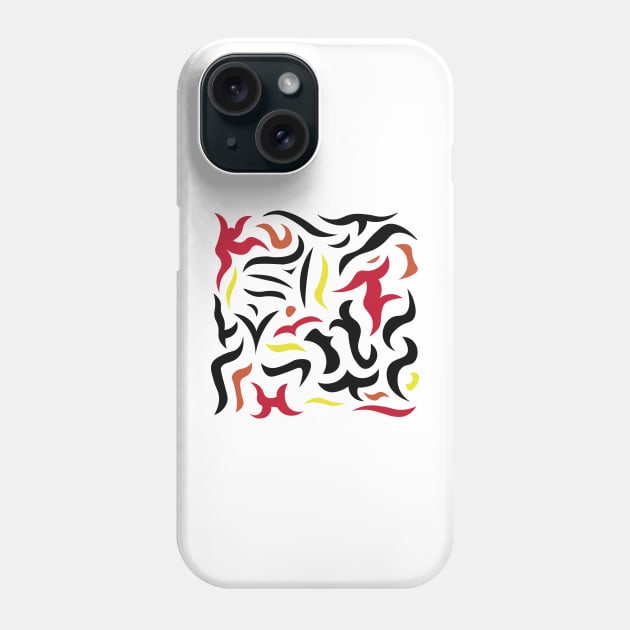 Colorful Abstract Fire Phone Case by RPMELO