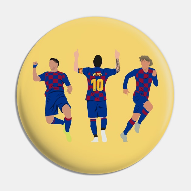 Barcelona Trio Pin by InspireSoccer