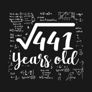 21 years old Maths Equation 2002 21st birthday T-Shirt