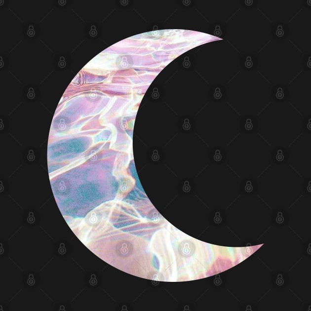 Pastel Ocean Crescent Moon by aterkaderk