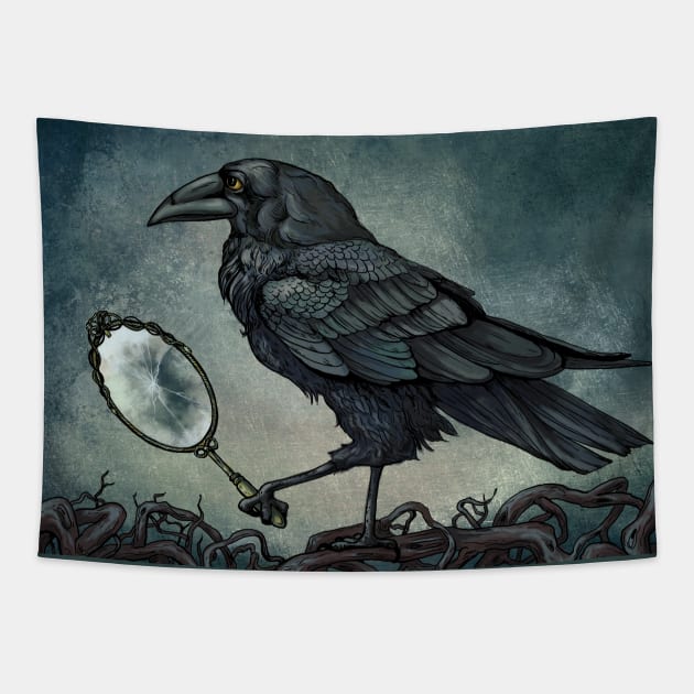 Raven King Tapestry by beesants