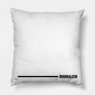 Minimalism design by Minimal DM (Horizontal black version) Pillow