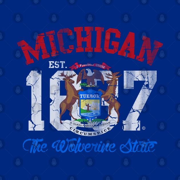 Michigan The Wolverine State by E