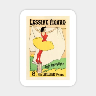 LESSIVE FIGARO Detergent Laundry Soap Poster by Leo Gausson Vintage French Advertisement Magnet