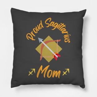 Proud Sagittarius Mom Astrology Zodiac Pillow