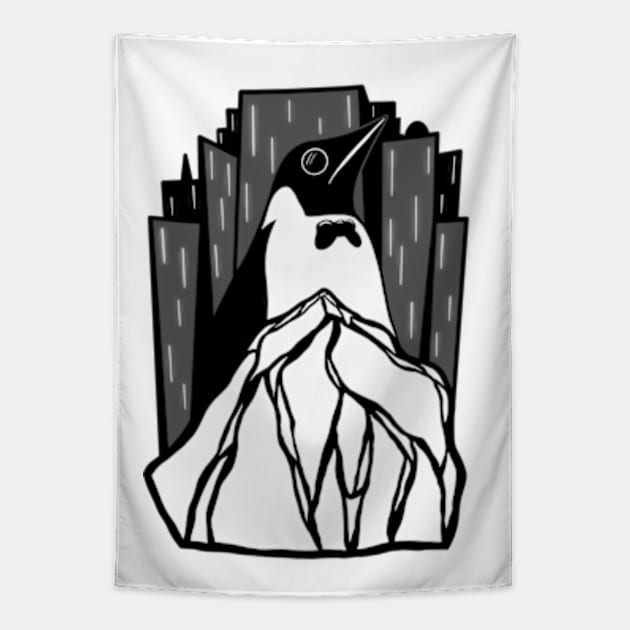 Penguin’s Iceberg Lounge Tapestry by Jamie Collins