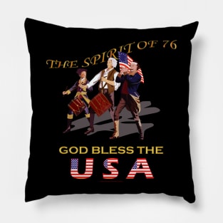America - Spirit of 76 - God Bless the USA Pillow