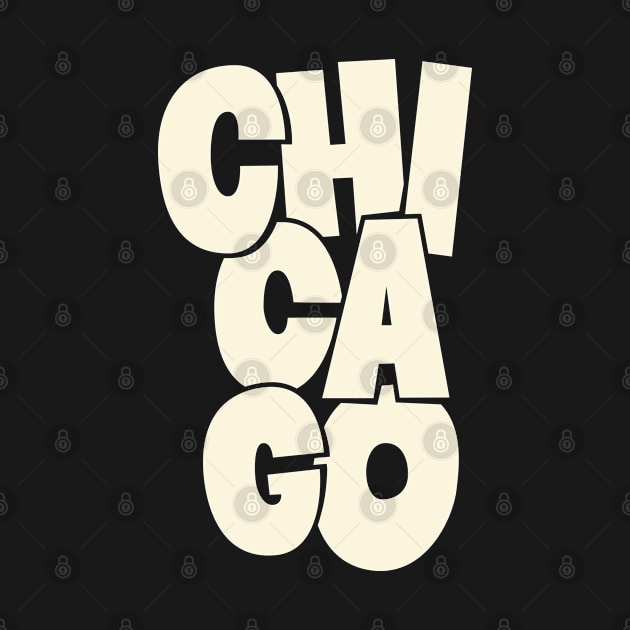 Handsketched Blockletters Chicago Design by Boogosh