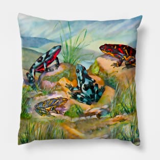 Frog world Pillow