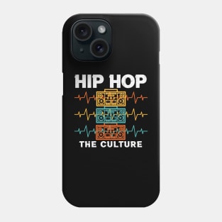 Hip Hop The Culture Retro Cassette Player Boombox Heartbeat Music Lover Gift Phone Case