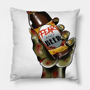 Fear and Beer Logo Pillow