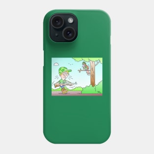 Bird in the body armor Phone Case