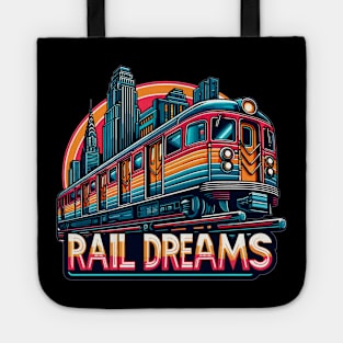 Subway Train, Rail Dreams Tote