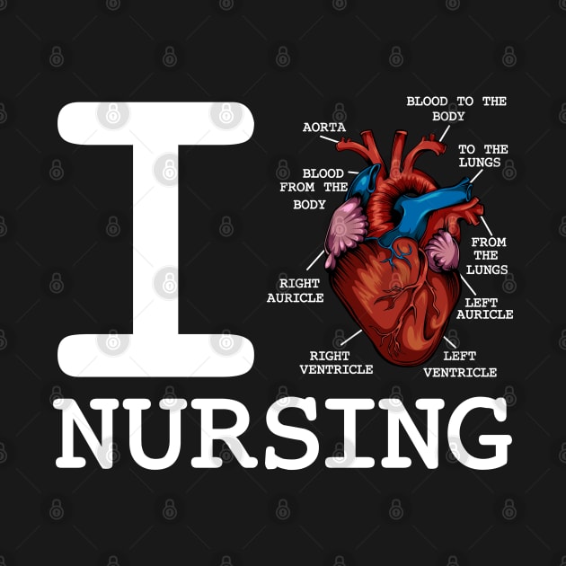 Nurse - I Love Nursing - Anatomy Heart by Lumio Gifts