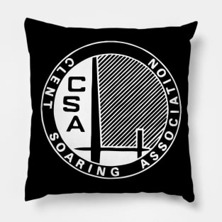CSA Large/Centred White Logo Pillow