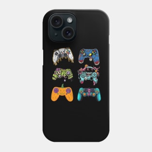 Skeleton Zombie Halloween For Gamer Boys Gaming Controllers Phone Case