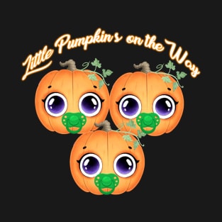 Little Pumpkins on the Way- Triplets Pregnancy T-Shirt