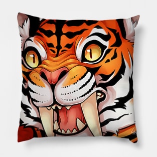 Drip Tiger Pillow